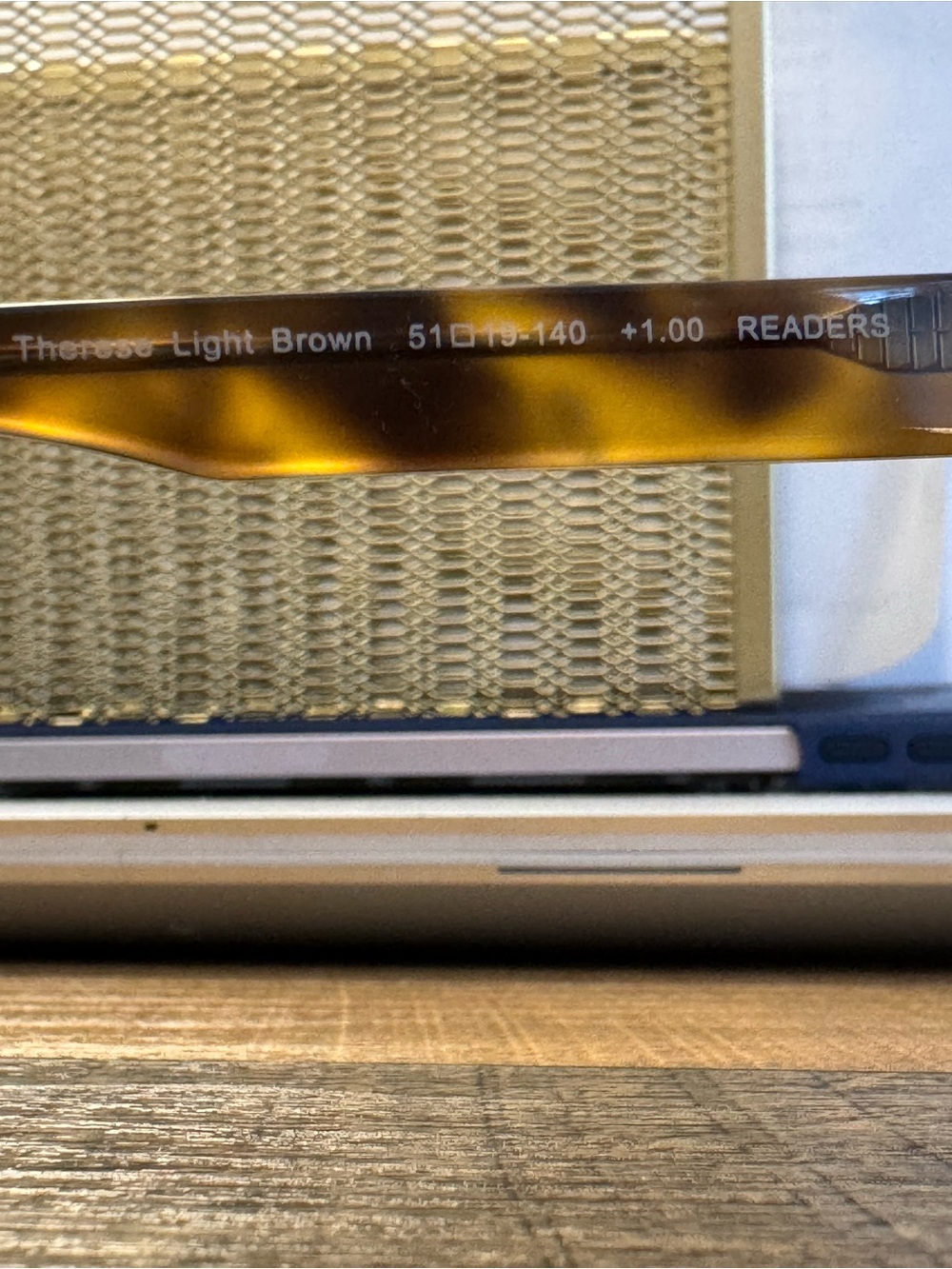 GLAS Tortoiseshell Square Frame Eyeglasses - 1.0 Designed in Sweden - Picture 5 of 6